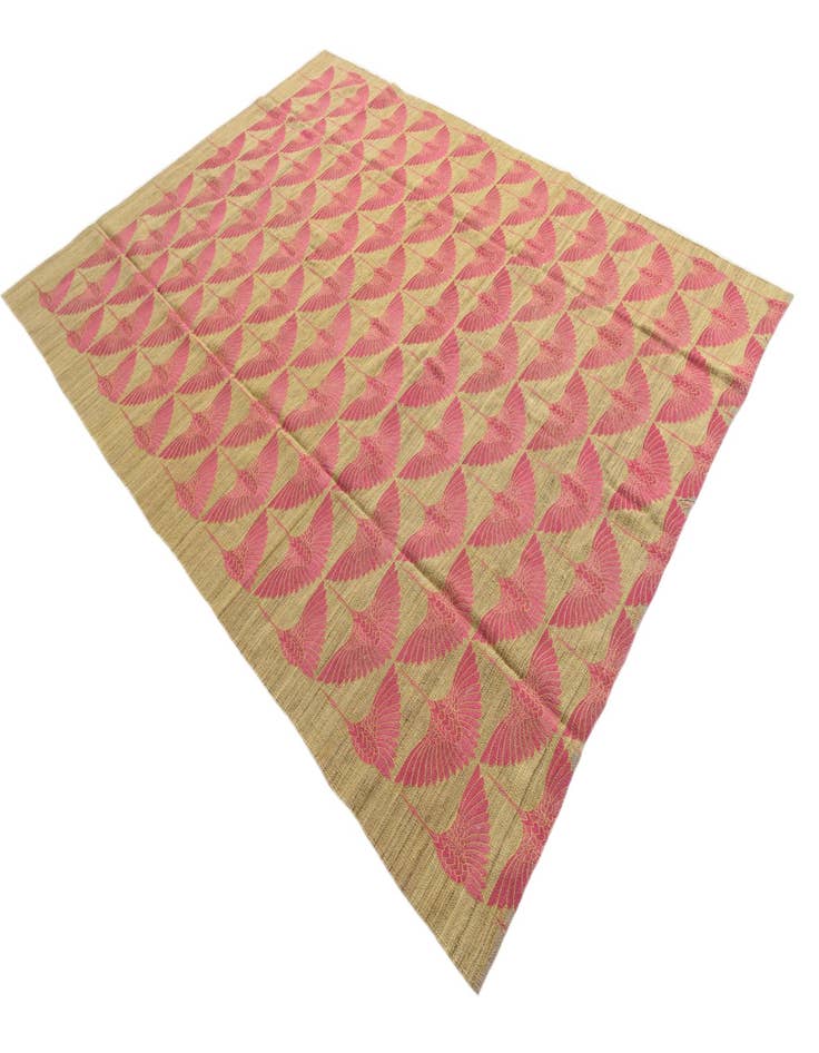 Detail image of 7' 3 x 9' 10  Hand Woven Kilim Modern Wool Rug