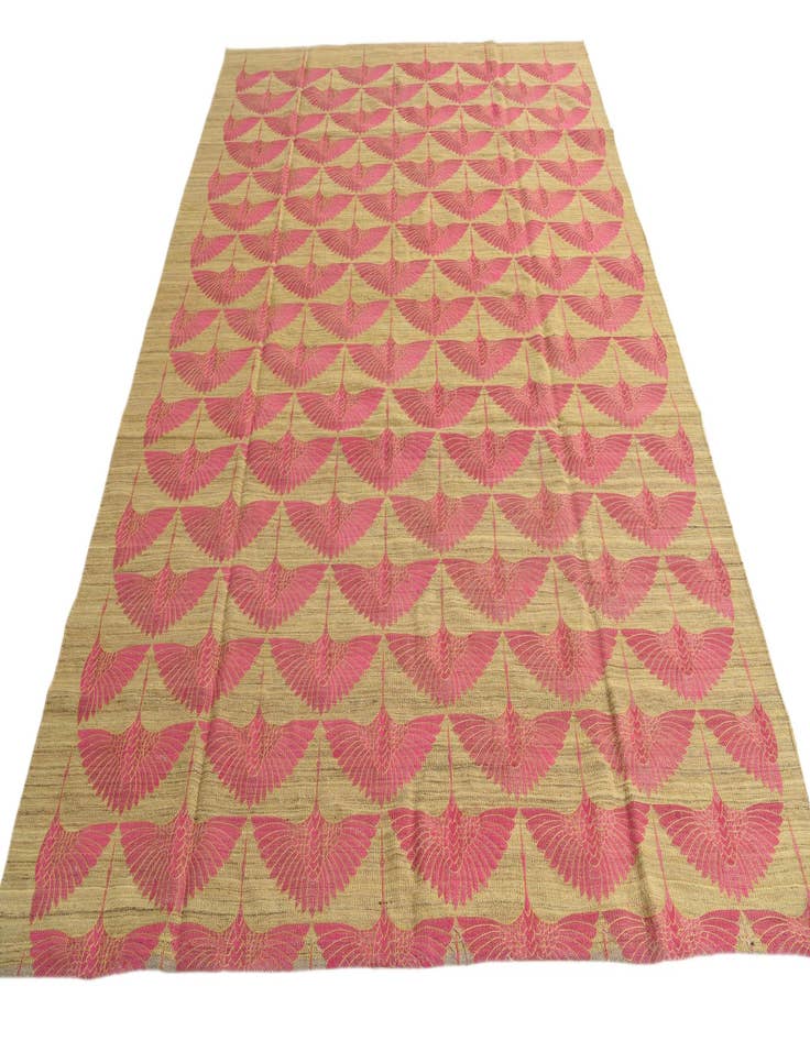 Detail image of 7' 3 x 9' 10  Hand Woven Kilim Modern Wool Rug