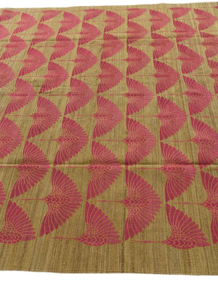 Detail image of 7' 3 x 9' 10  Hand Woven Kilim Modern Wool Rug