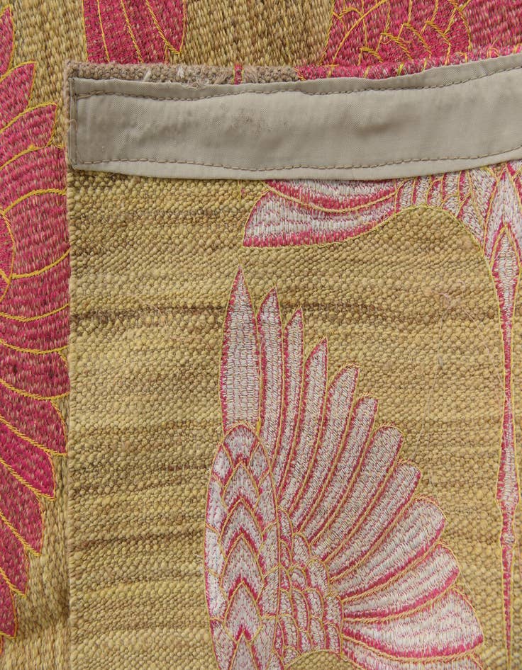 Detail image of 7' 3 x 9' 10  Hand Woven Kilim Modern Wool Rug