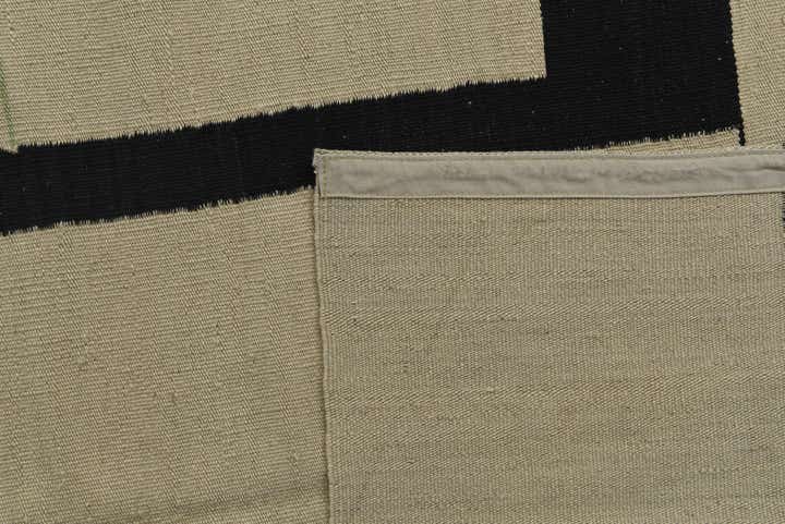 4' x 5' 10 Hand Woven Kilim Modern Wool Rug