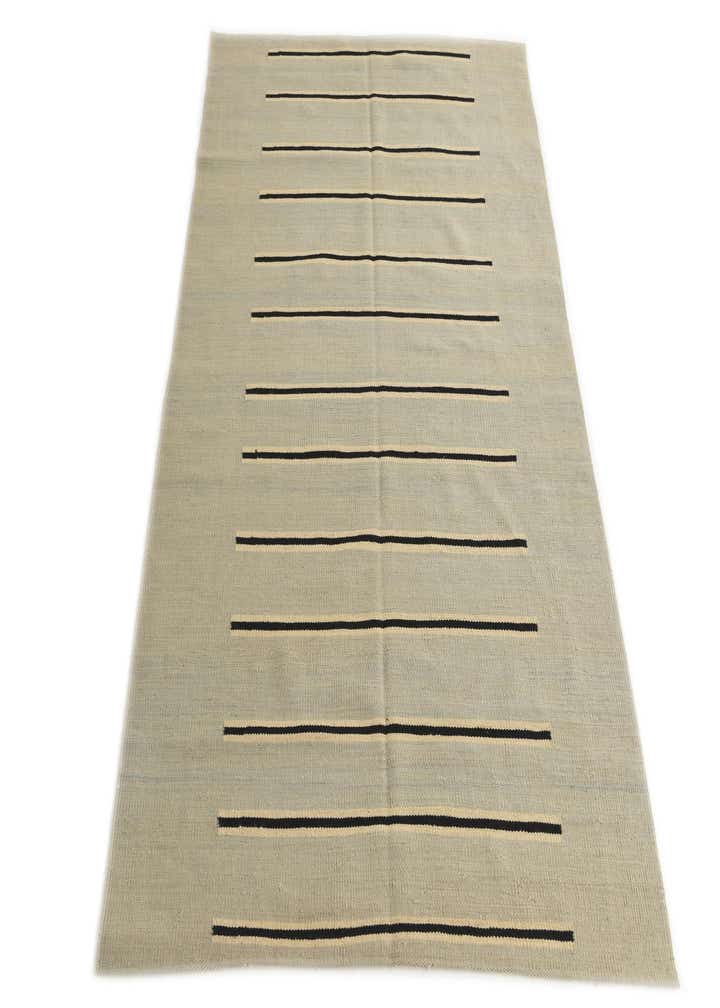 4' x 6' 1 Hand Woven Kilim Modern Wool Rug