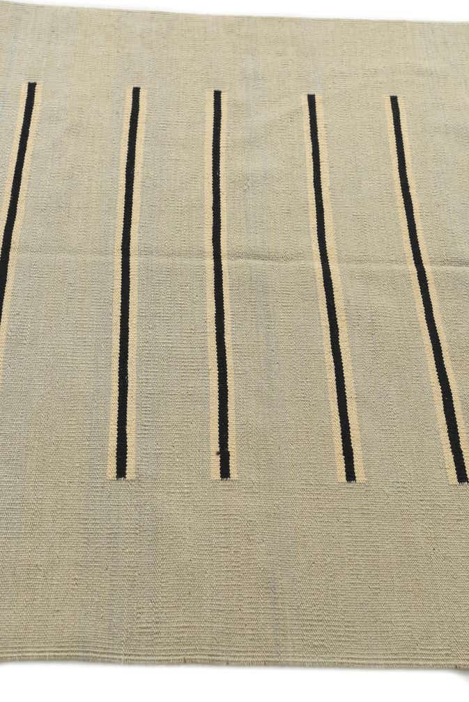 4' x 6' 1 Hand Woven Kilim Modern Wool Rug