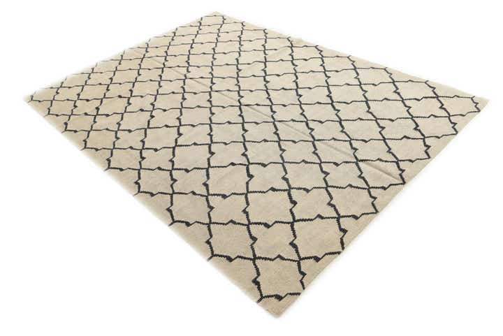 5' 10 x 8' 1 Hand Woven Kilim Modern Wool Rug