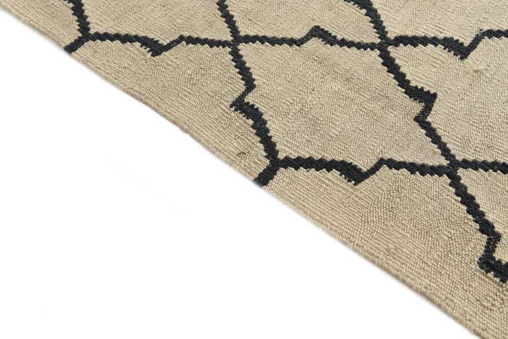 5' 10 x 8' 1 Hand Woven Kilim Modern Wool Rug