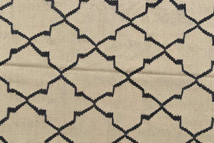 5' 10 x 8' 1 Hand Woven Kilim Modern Wool Rug