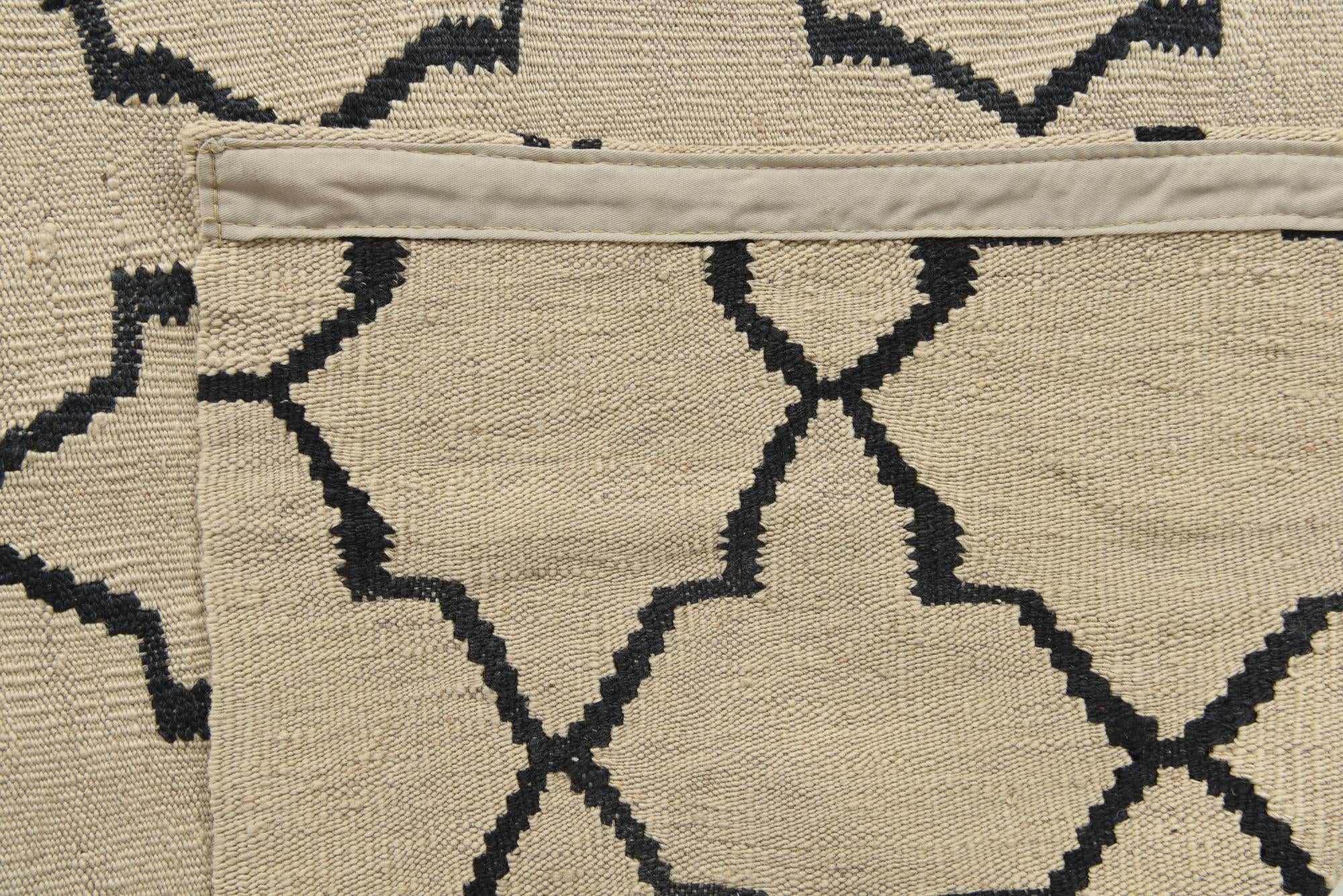 5' 10 x 8' 1 Hand Woven Kilim Modern Wool Rug