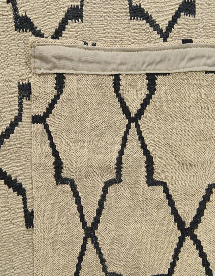 Detail image of 5' 10 x 8' 1  Hand Woven Kilim Modern Wool Rug