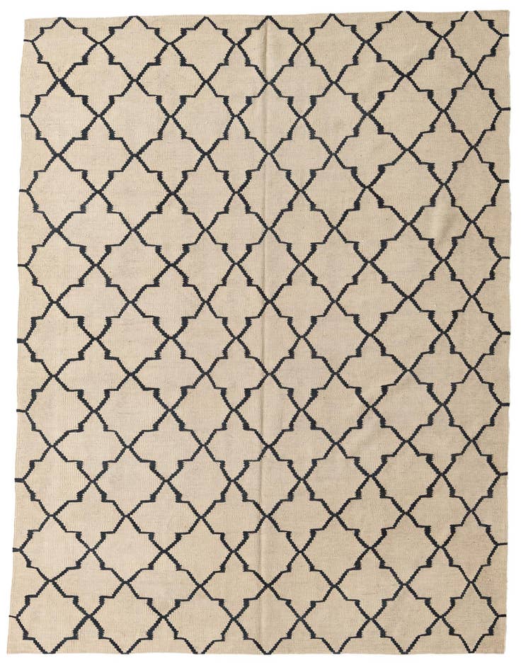 Detail image of 5' 10 x 8' 1 Hand Woven Kilim Modern Wool Rug