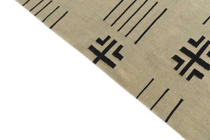 10' 1 x 12' 8 Hand Woven Kilim Modern Wool Rug