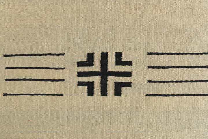 10' 1 x 12' 8 Hand Woven Kilim Modern Wool Rug