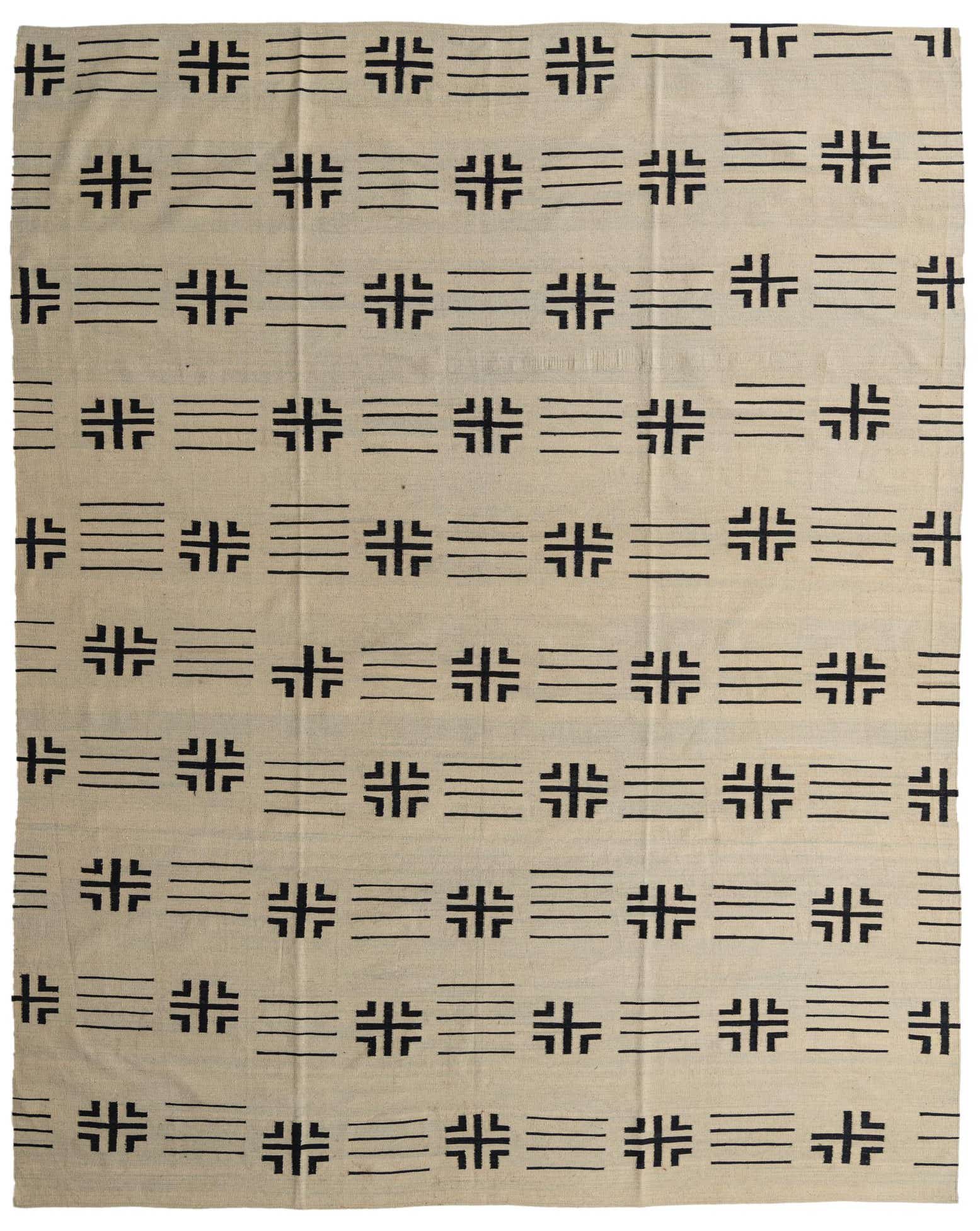 10' 1 x 12' 8 Hand Woven Kilim Modern Wool Rug