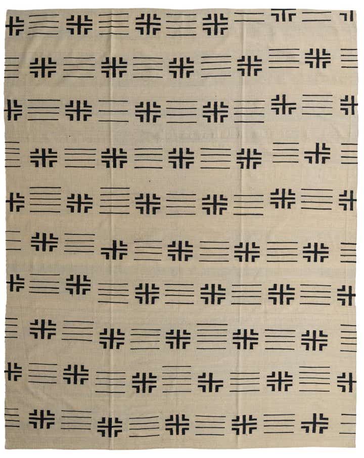 10' 1 x 12' 8 Hand Woven Kilim Modern Wool Rug