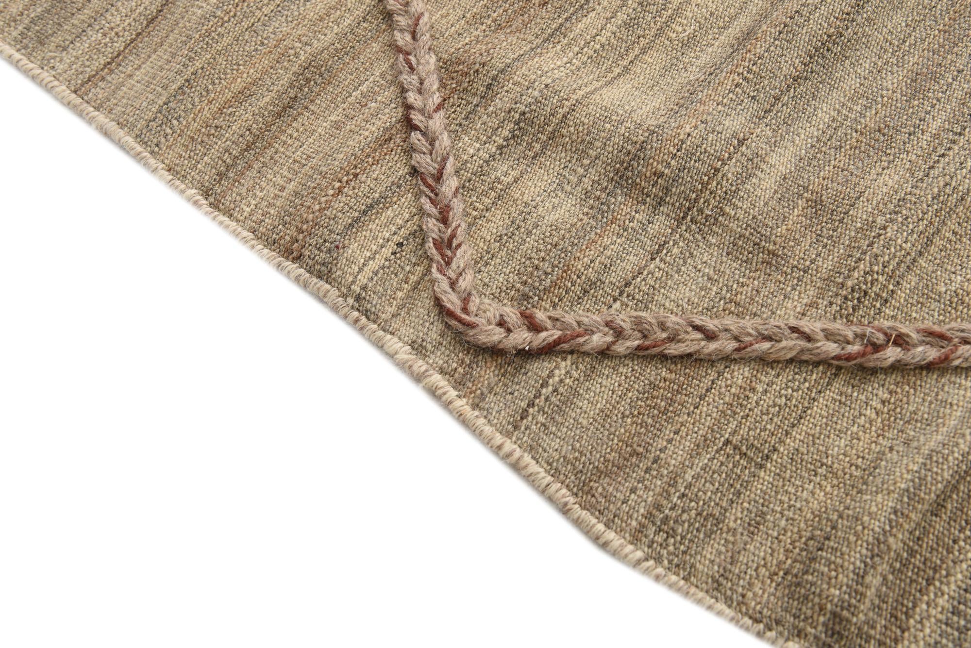 5' x 8' Hand Woven Kilim Modern Wool Rug