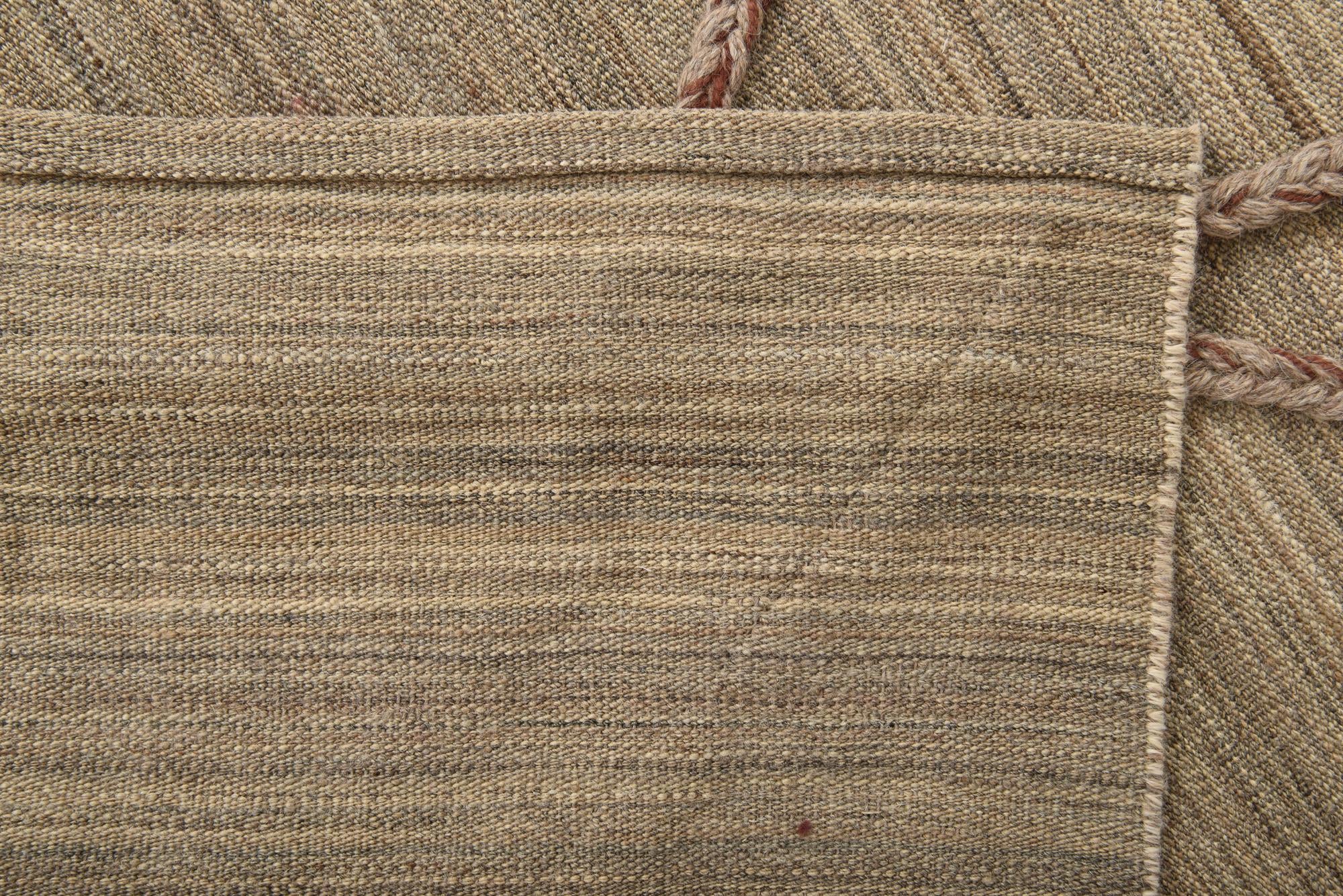 5' x 8' Hand Woven Kilim Modern Wool Rug