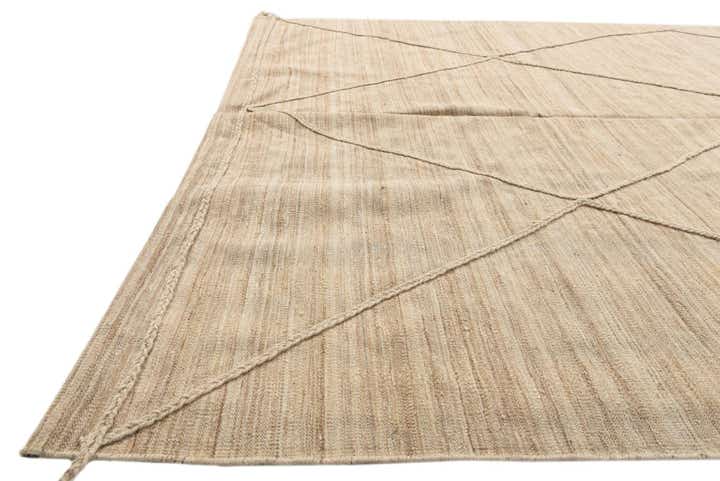 6' 4 x 9' 8 Hand Woven Kilim Modern Wool Rug