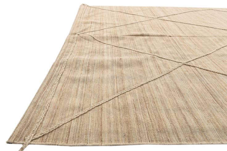Detail image of 6' 4 x 9' 8 Hand Woven Kilim Modern Wool Rug