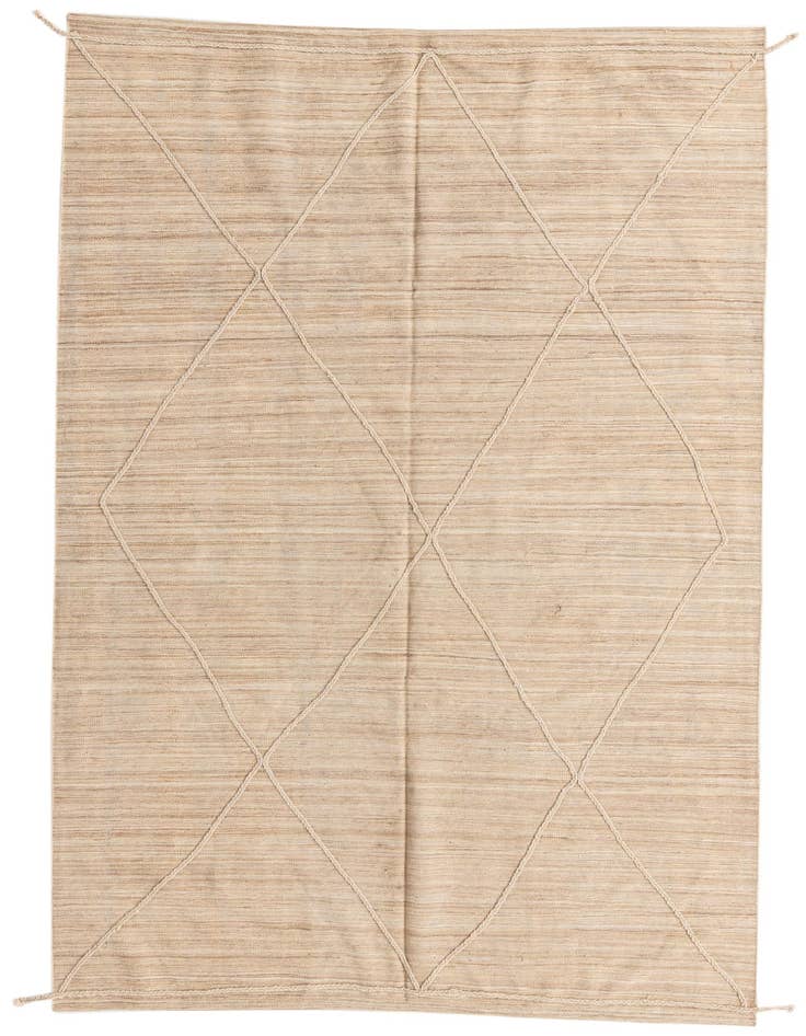 Detail image of 6' 4 x 9' 8 Hand Woven Kilim Modern Wool Rug