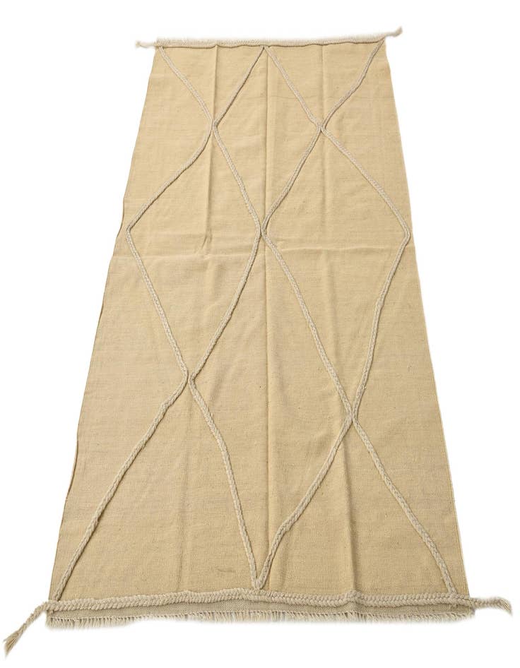 Detail image of 4' 2 x 6' 1 Hand Woven Kilim Modern Wool Rug