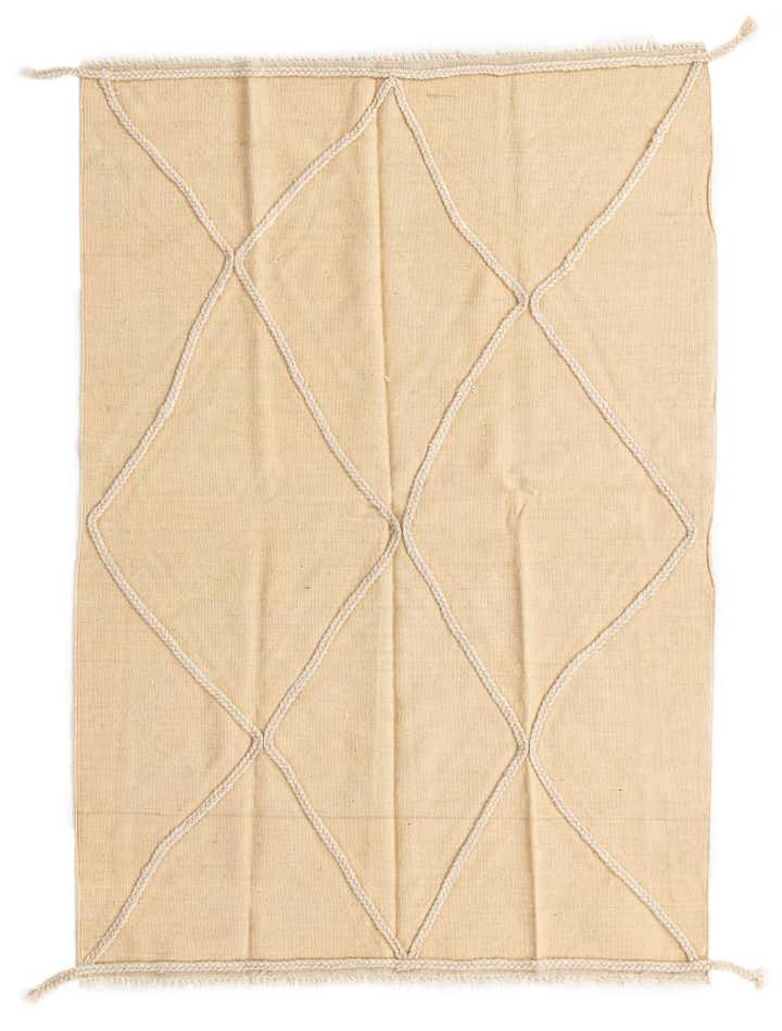 4' 2 x 6' 1 Hand Woven Kilim Modern Wool Rug