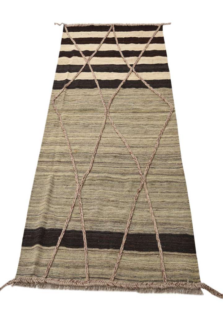 4' 3 x 6' Hand Woven Kilim Modern Wool Rug