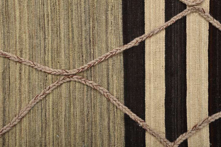 4' 3 x 6' Hand Woven Kilim Modern Wool Rug