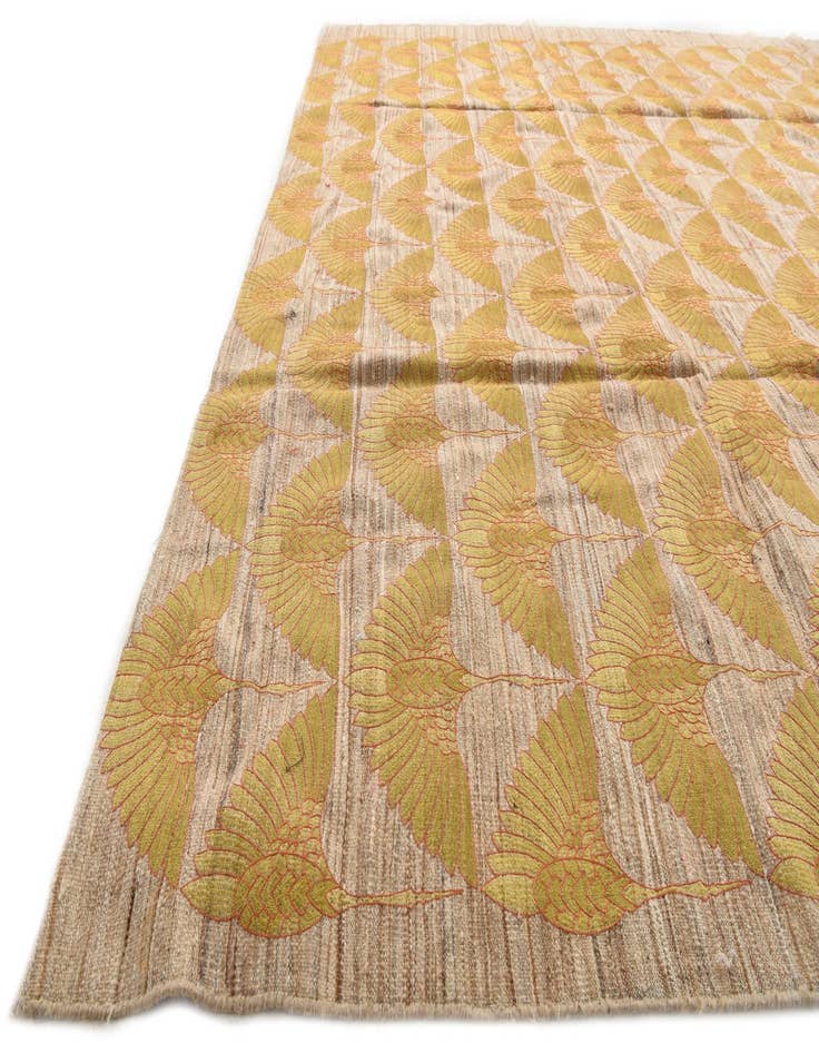 Detail image of 9' 2 x 12' 8  Hand Woven Kilim Modern Wool Rug