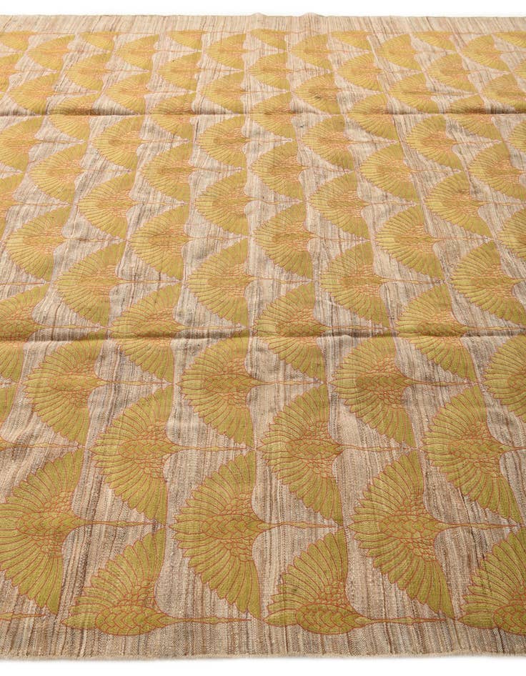 Detail image of 9' 2 x 12' 8  Hand Woven Kilim Modern Wool Rug