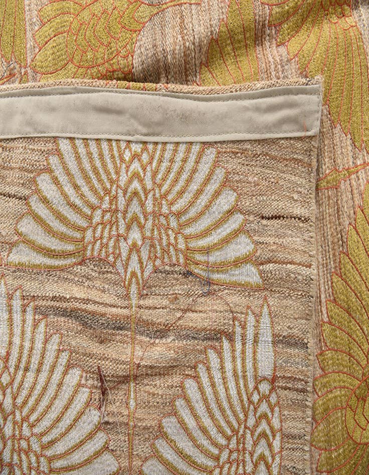 Detail image of 9' 2 x 12' 8  Hand Woven Kilim Modern Wool Rug