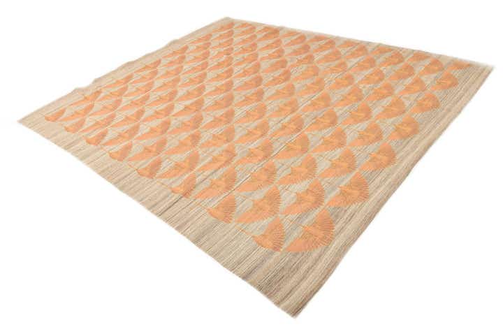 8' 5 x 9' 7 Hand Woven Kilim Modern Wool Rug