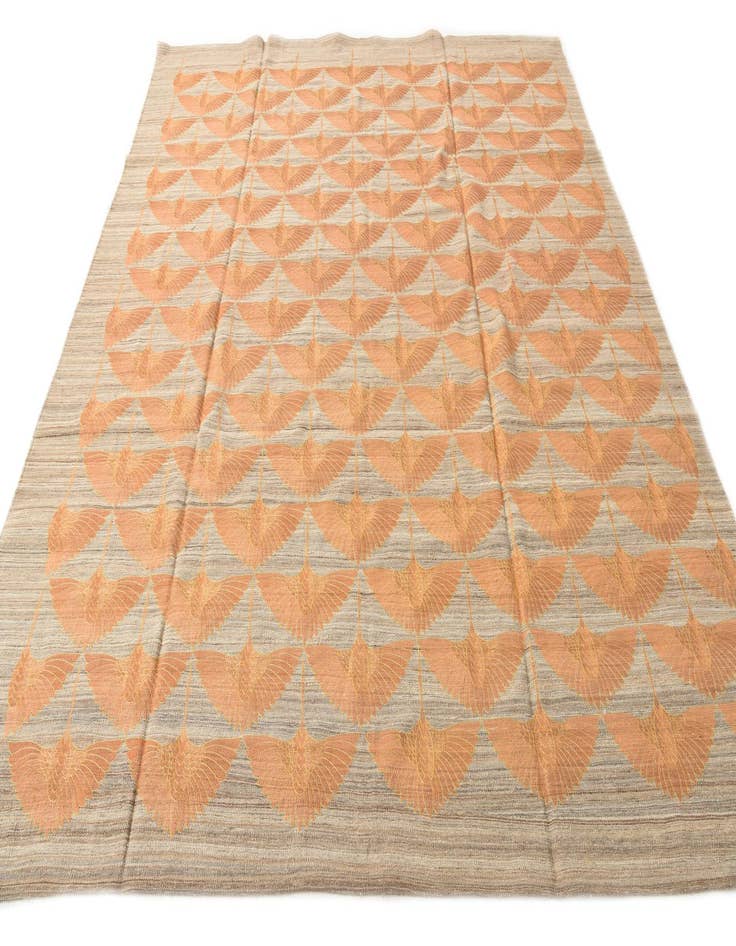 Detail image of 8' 5 x 9' 7  Hand Woven Kilim Modern Wool Rug