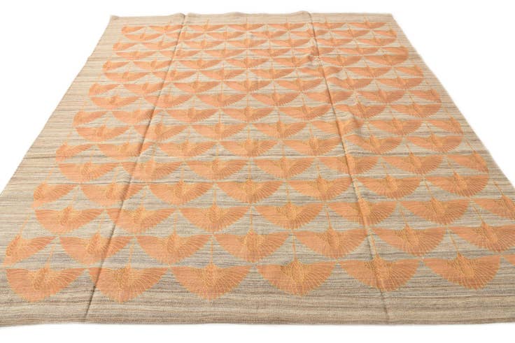 Detail image of 8' 5 x 9' 7 Hand Woven Kilim Modern Wool Rug