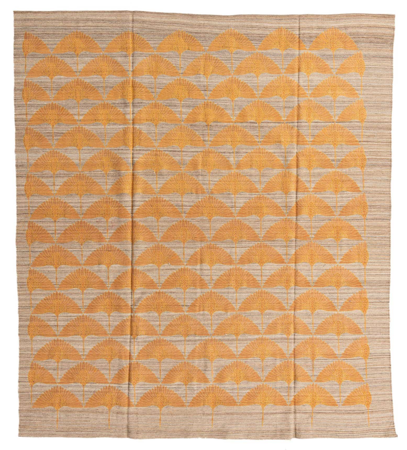 8' 5 x 9' 7 Hand Woven Kilim Modern Wool Rug