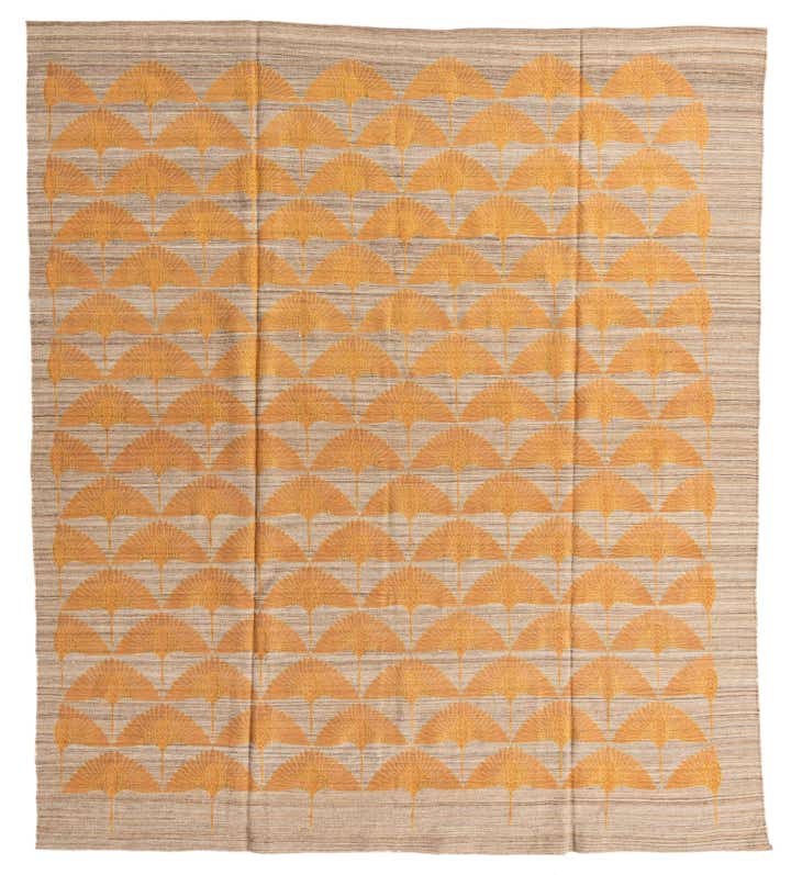 8' 5 x 9' 7 Hand Woven Kilim Modern Wool Rug
