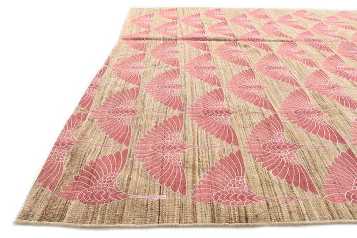 6' 1 x 9' 10 Hand Woven Kilim Modern Wool Rug