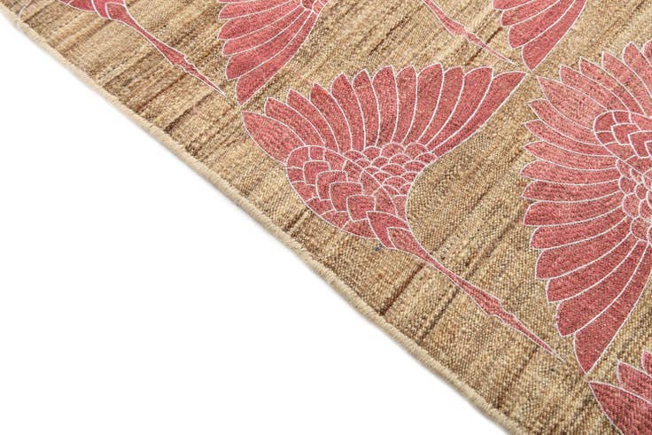 Detail image of 6' 1 x 9' 10 Hand Woven Kilim Modern Wool Rug