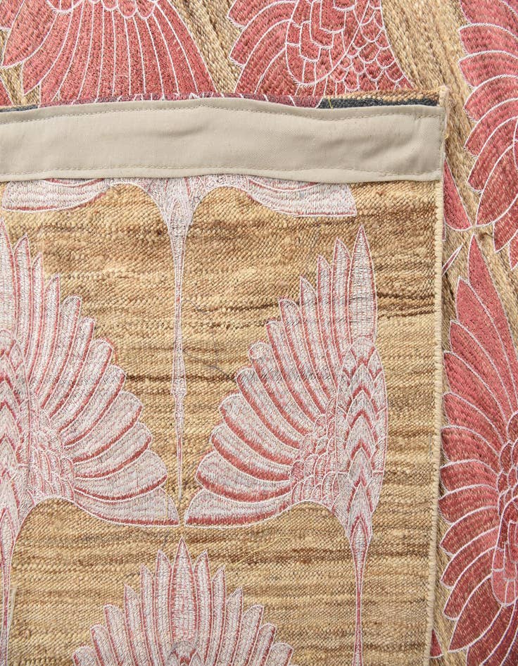 Detail image of 6' 1 x 9' 10  Hand Woven Kilim Modern Wool Rug