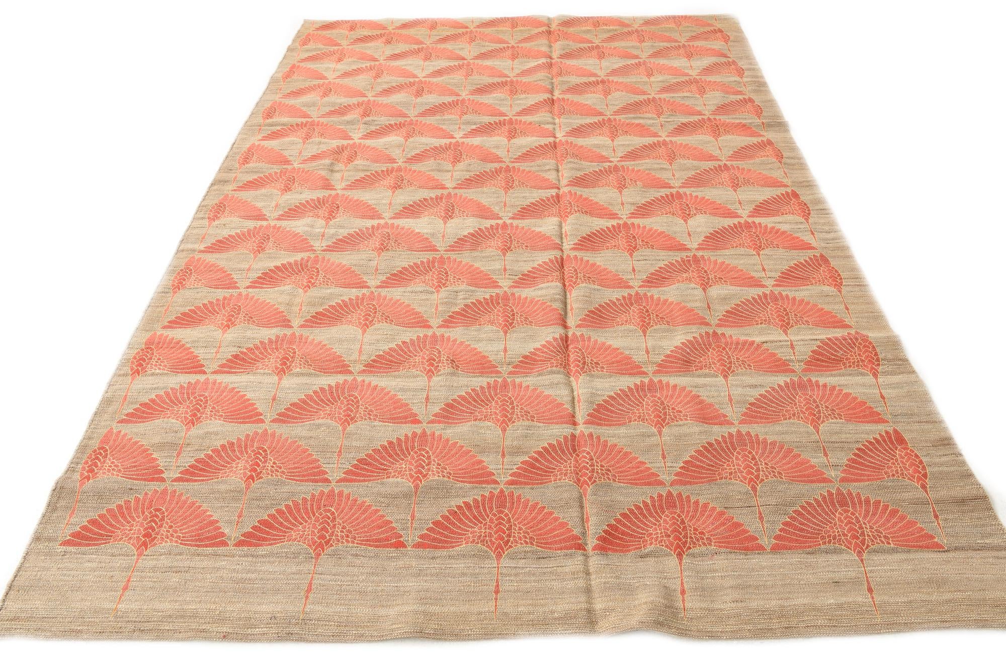 195cm x 290cm Tejido a mano Kilim Modern Alfombra Lana