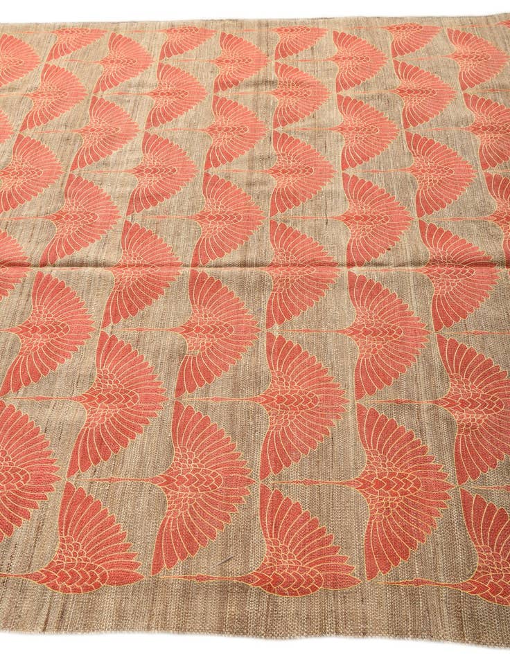 Detail image of 6' 5 x 9' 7  Hand Woven Kilim Modern Wool Rug