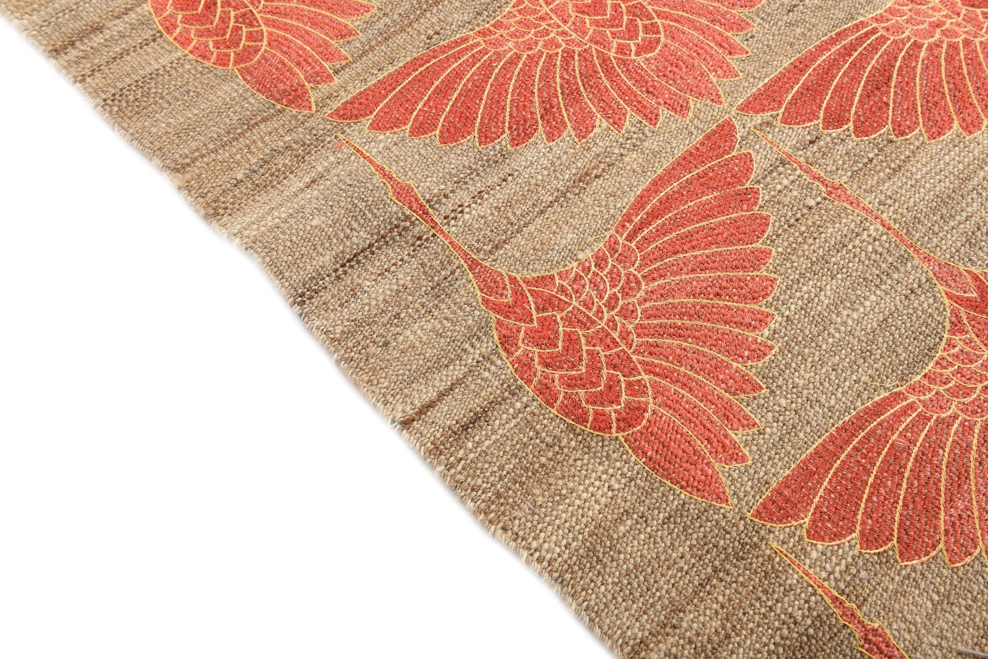 195cm x 290cm Tejido a mano Kilim Modern Alfombra Lana