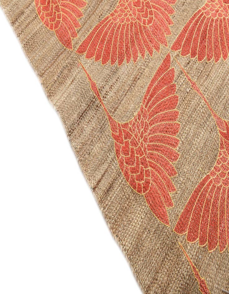 Detail image of 6' 5 x 9' 7  Hand Woven Kilim Modern Wool Rug