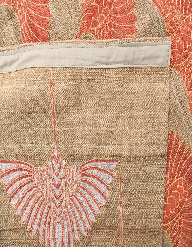 Detail image of 6' 5 x 9' 7  Hand Woven Kilim Modern Wool Rug