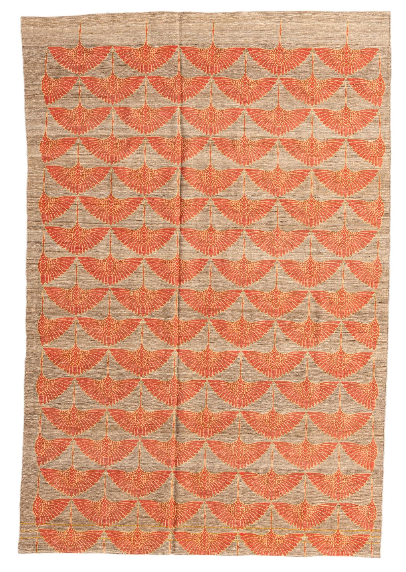 195cm x 290cm Tejido a mano Kilim Modern Alfombra Lana