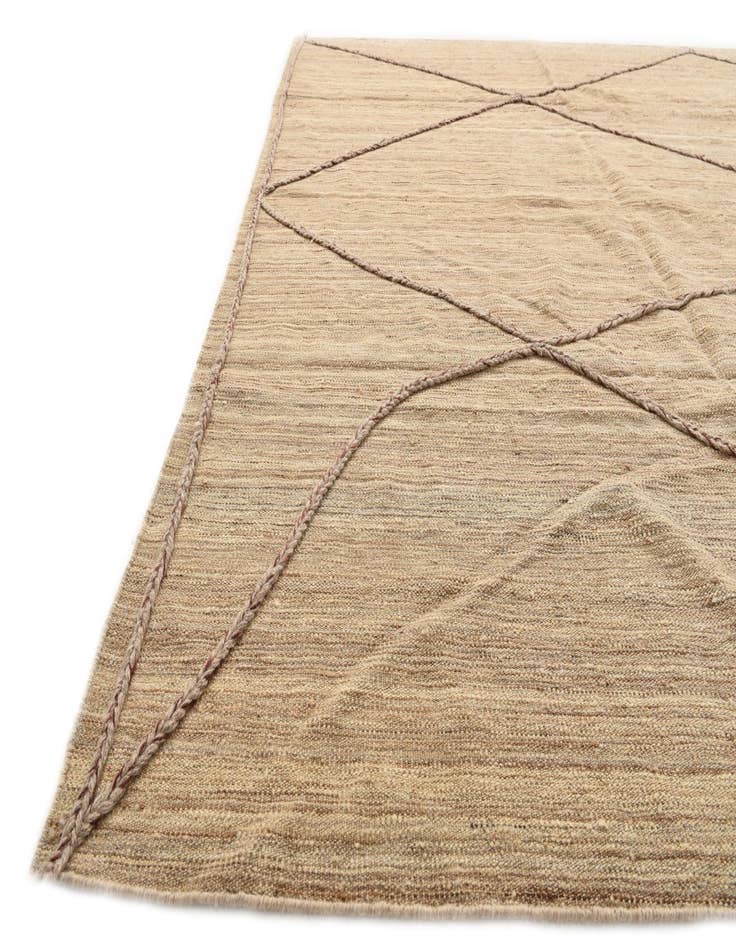 Detail image of 7' 10 x 12' 8  Hand Woven Kilim Modern Wool Rug