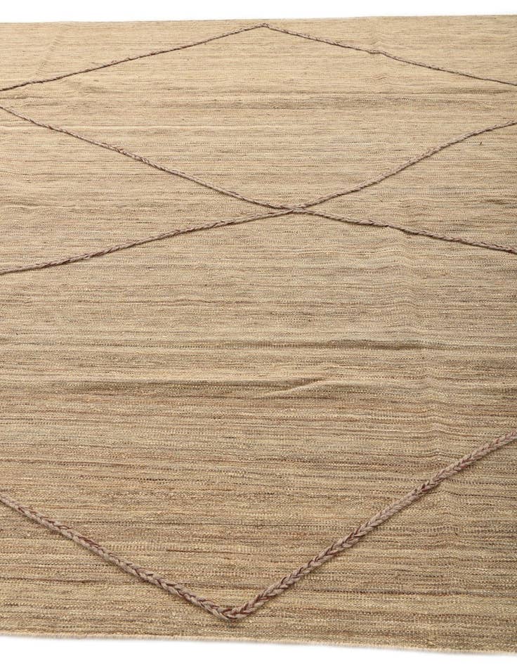 Detail image of 7' 10 x 12' 8  Hand Woven Kilim Modern Wool Rug