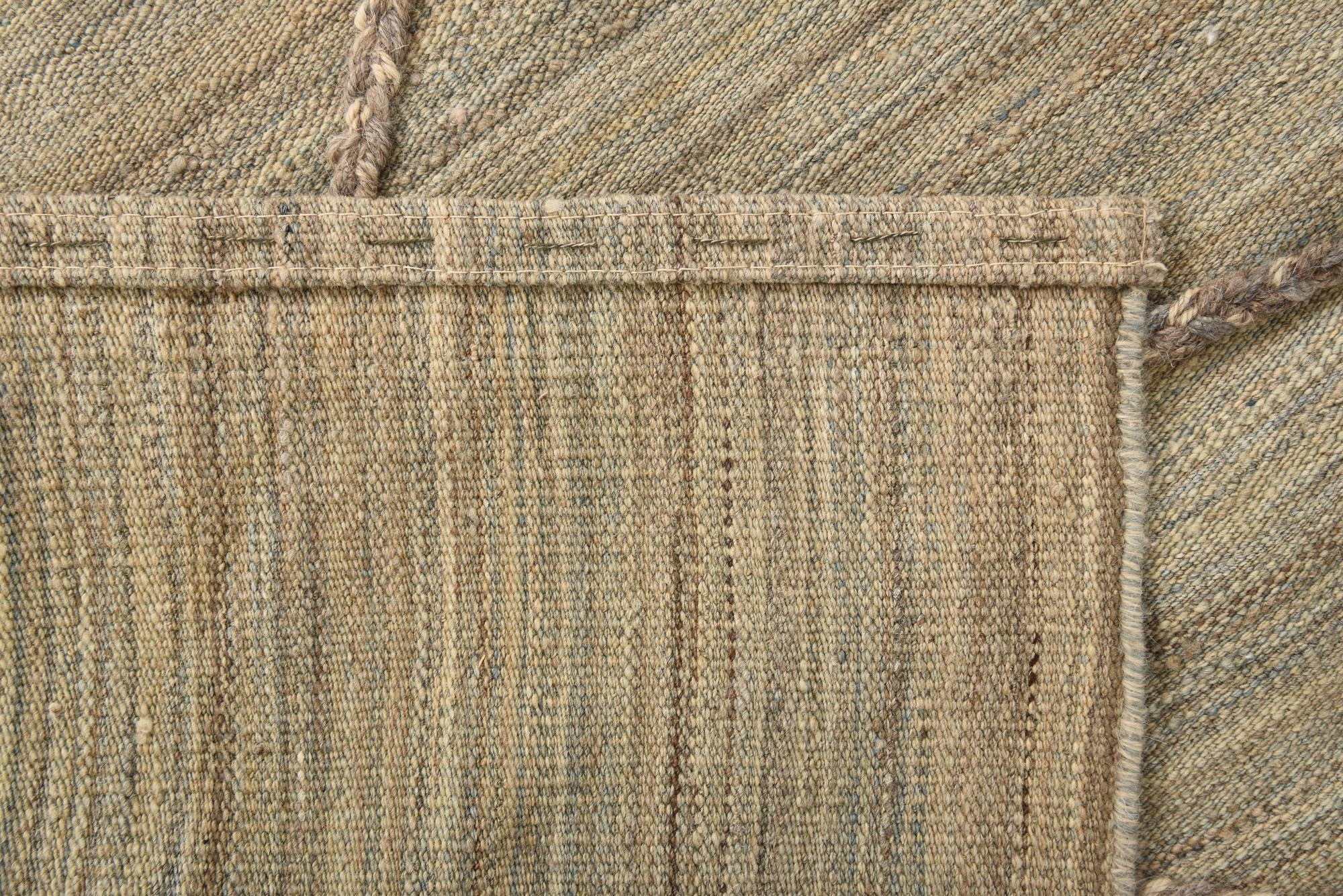 4' 9 x 6' 7 Hand Woven Kilim Modern Wool Rug