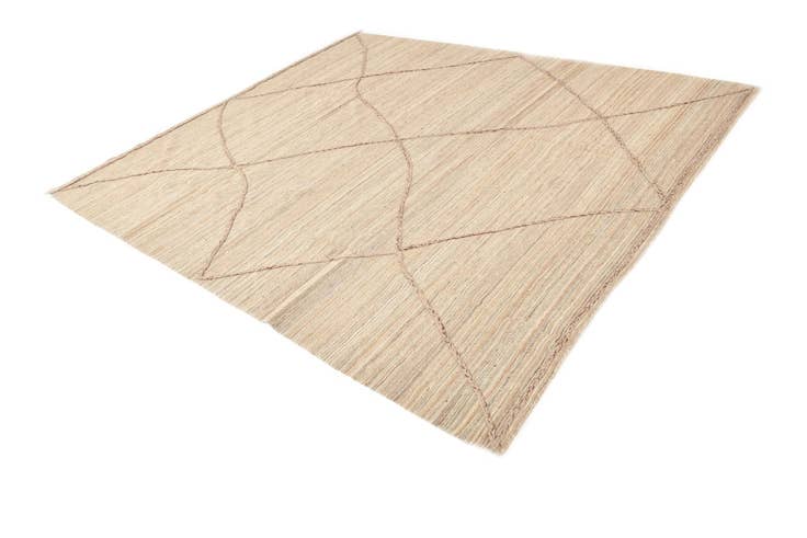 Detail image of 8' 6 x 9' 10 Hand Woven Kilim Modern Wool Rug