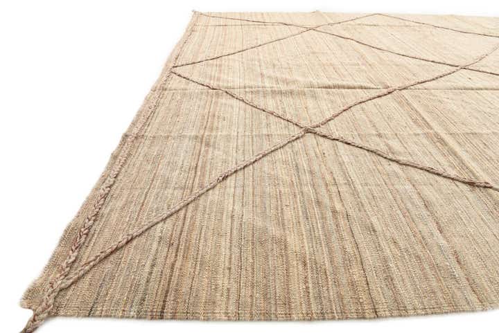 8' 6 x 9' 10 Hand Woven Kilim Modern Wool Rug