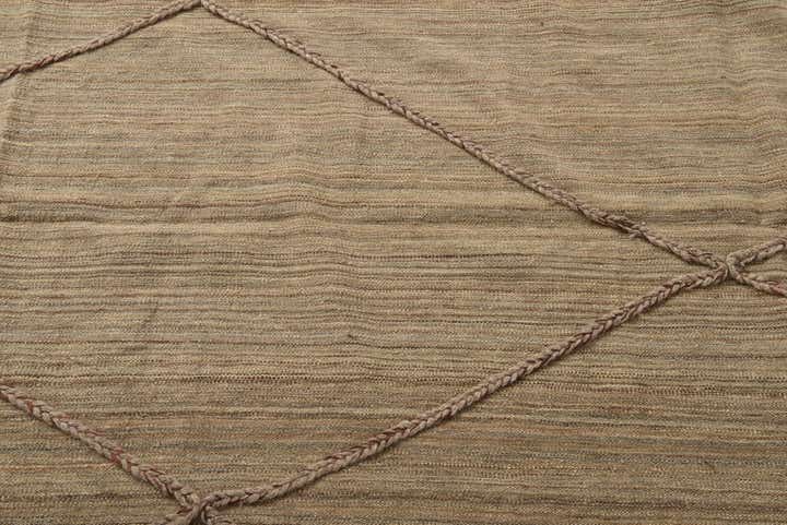 5' x 8' 7 Hand Woven Kilim Modern Wool Rug