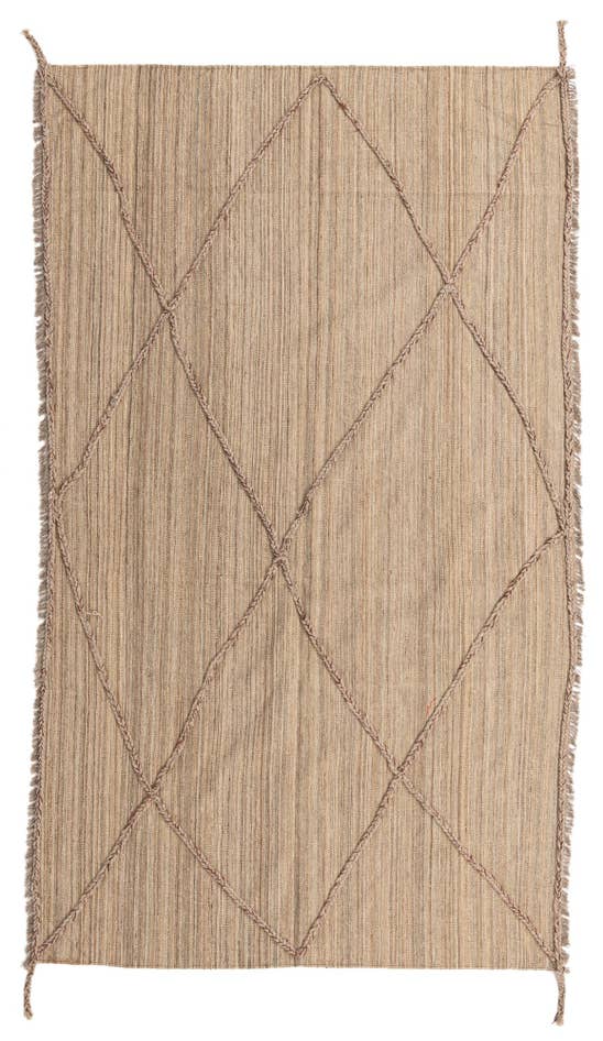 Detail image of 5' x 8' 7 Hand Woven Kilim Modern Wool Rug